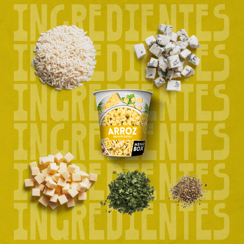 Arroz con Salsa de Quesos  - Pack x 6 vasos