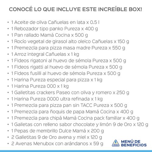 BOX GUSTITOS EN CASA