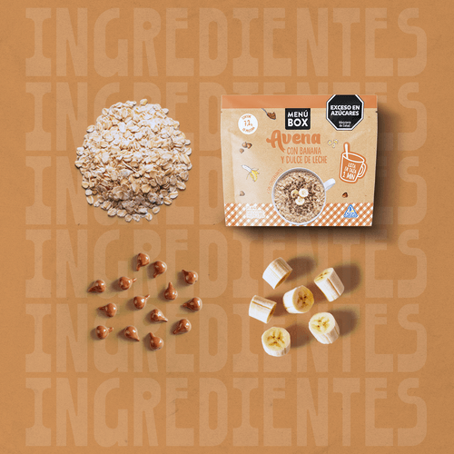 Avena con Banana & Chips de Dulce de Leche - Pack x 6 sobres