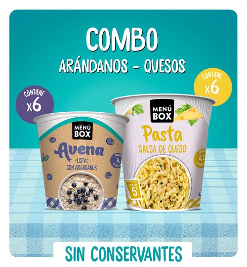COMBO Avena Arándanos x6 + Pasta Queso x6